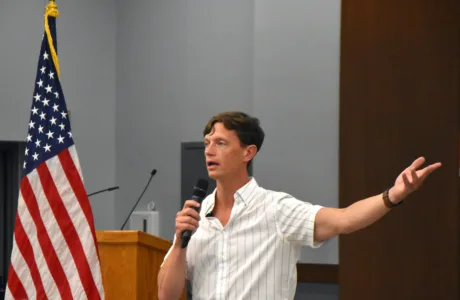 Sand weighs in on data center regulations during town hall at MCC Thursday